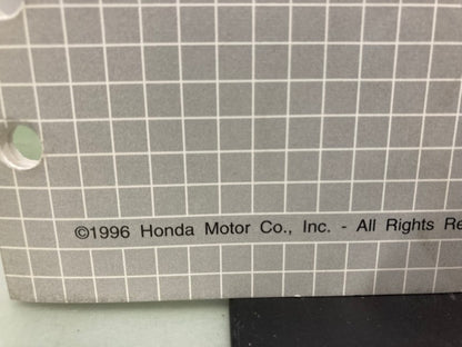 Honda 61771600 H2013 Shop Manual '95 w/ HDA & H2113 Supplements Z & Y Genuine