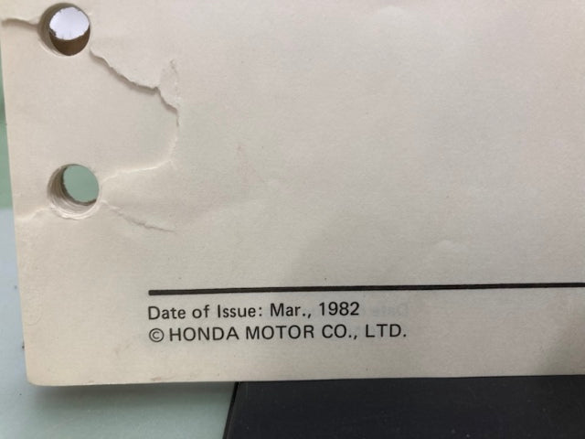 Honda 6189500 EV4000 Generator Shop Manual 1982 Genuine