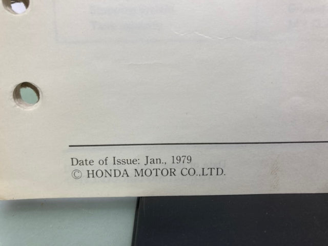 Honda 6188000 E3500 ES3500 Generator Shop Manual 1979 Genuine