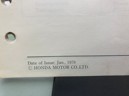 Honda 6188000 E3500 ES3500 Generator Shop Manual 1979 Genuine