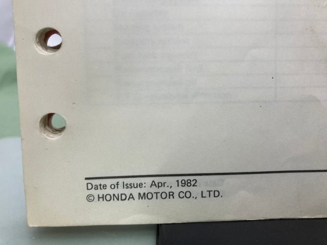 Honda 6189900 EM3000 EM4000 EMS4000 Generator Shop Manual 1982 Genuine