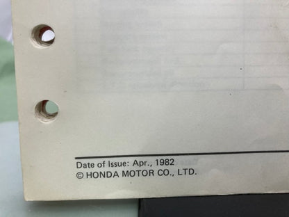 Honda 6189900 EM3000 EM4000 EMS4000 Generator Shop Manual 1982 Genuine