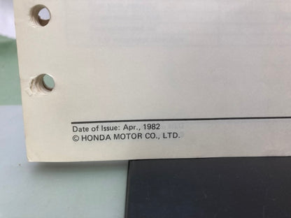 Honda 6189910 EB3000 EB4000 Generator Shop Manual 1982 Genuine