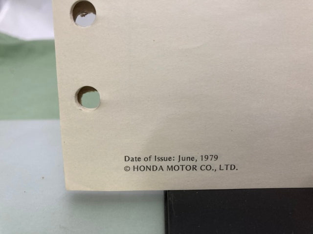 Honda 6287701 E2500 AVR Model Generator Shop Manual 1979 Genuine