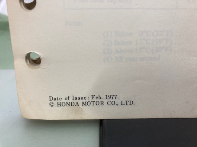 Honda 6188420 EM400 Portable Generator Shop Manual 1977 Genuine