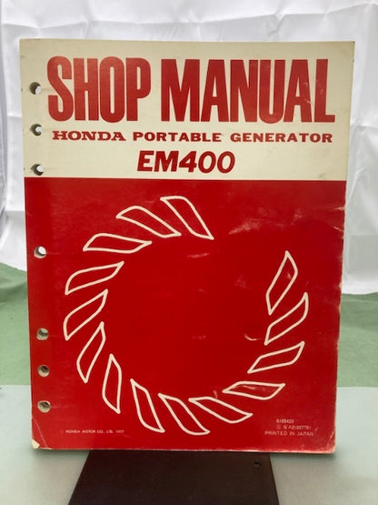 Honda 6188420 EM400 Portable Generator Shop Manual 1977 Genuine