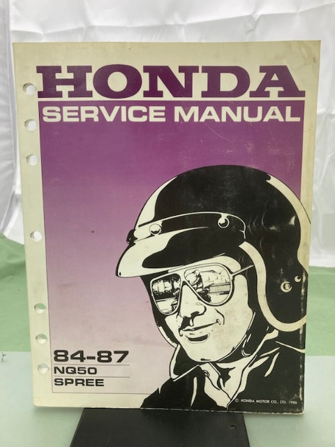 Honda 61GK803 '84-'87 NQ50 Spree Service Manual 1986 Genuine