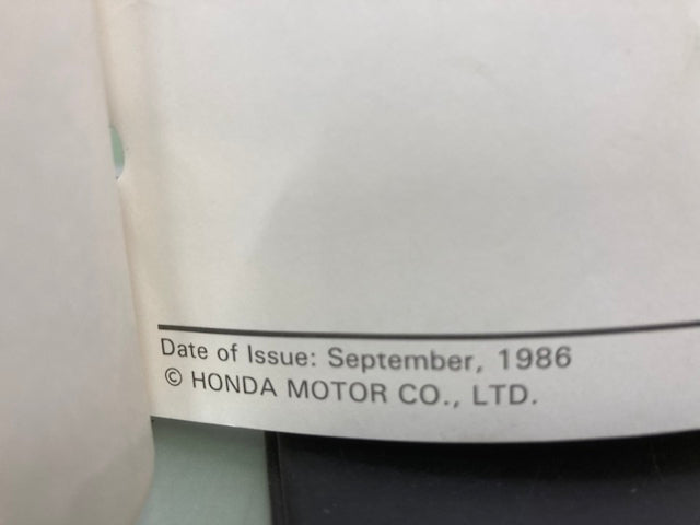 Honda 61GN202 '85-'87 NB50 Aero 50 Service Manual 1986 Genuine