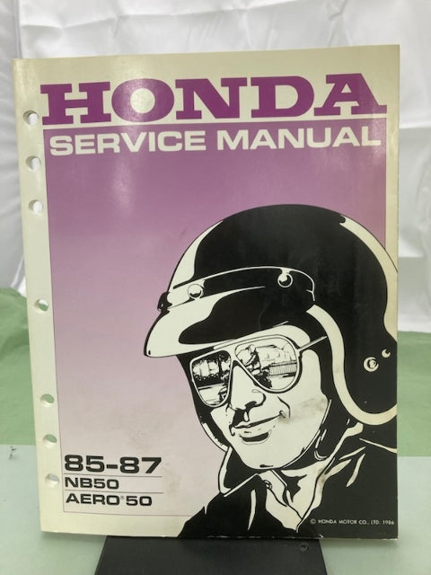 Honda 61GN202 '85-'87 NB50 Aero 50 Service Manual 1986 Genuine