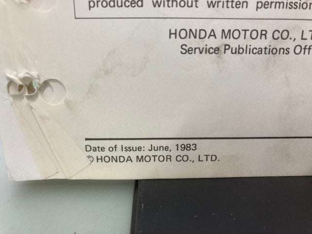 Honda 61GC801 '83-'84 NB50M aero50 Shop Manual 1983 Genuine