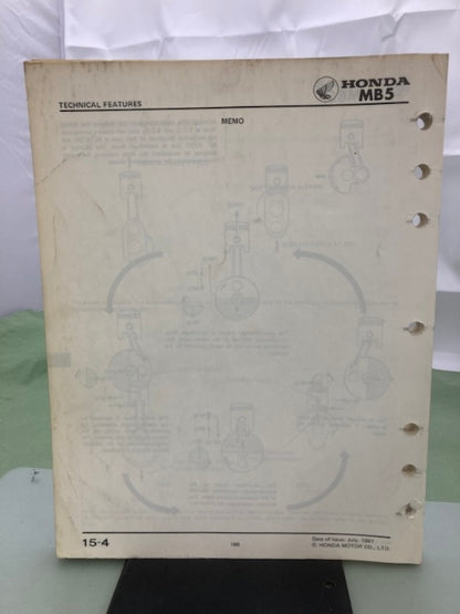 Honda 6116600 MB5 '82 Shop Manual 1981 Genuine
