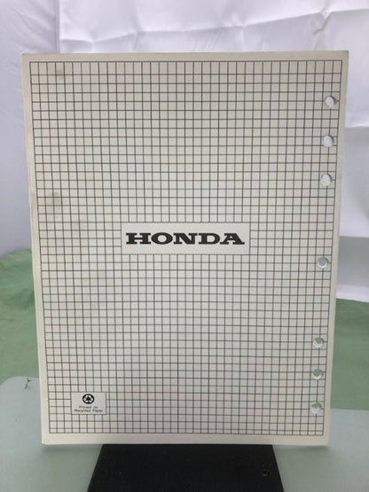 Honda 61ZD100Y EB6500SX Generator Shop Manual Supplement 2002 Genuine
