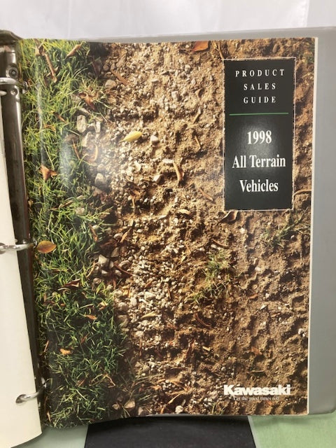 Kawasaki Product Sales Guides Binder 1997 w/ 5 Sales Guides Genuine