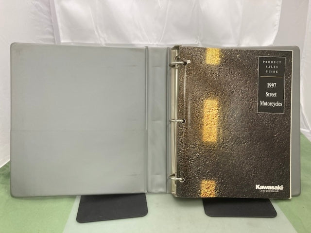 Kawasaki Product Sales Guides Binder 1997 w/ 5 Sales Guides Genuine
