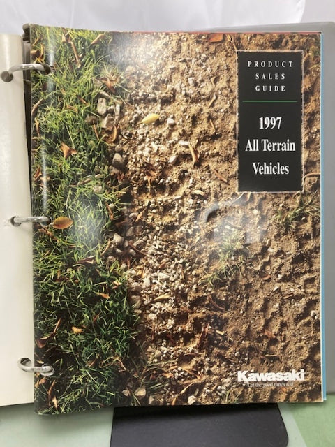 Kawasaki Product Sales Guides Binder 1997 w/ 5 Sales Guides Genuine