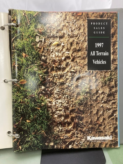 Kawasaki Product Sales Guides Binder 1997 w/ 5 Sales Guides Genuine