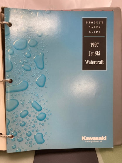 Kawasaki Product Sales Guides Binder 1997 w/ 5 Sales Guides Genuine