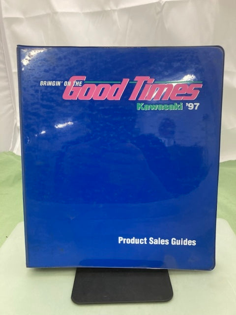 Kawasaki Product Sales Guides Binder 1997 w/ 5 Sales Guides Genuine