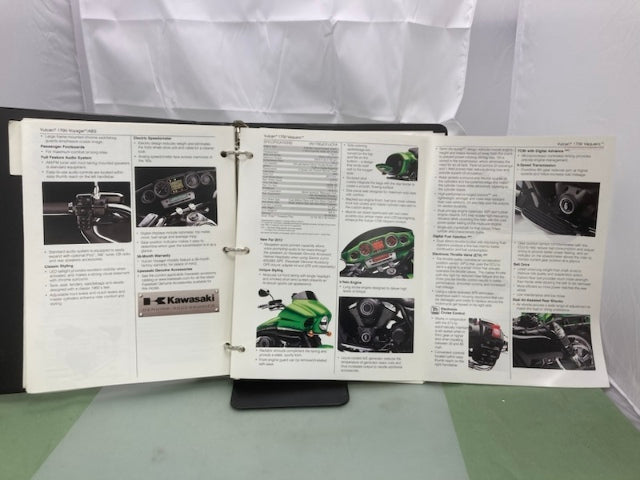Kawasaki Product Sales Guide Binder w/ Spec Sheets 2012 Genuine