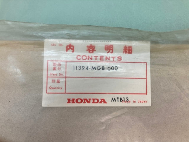 Honda 11394-MG8-000 Gasket, R. New Genuine