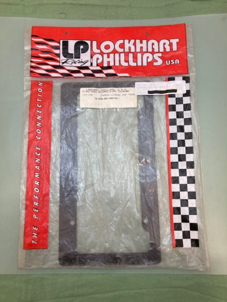 Lockhart Phillips 115-150 Carbon License Plate Frame New Genuine