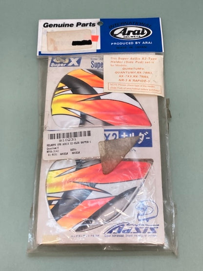 Arai 810231 Super Adsis X2 (SAX2) Shield Holder Set, Raptor-1 Graphic New Genuine