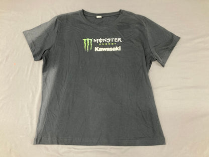 Kawasaki Monster K118-2500-BKXL Women's Size X-Large Shirt Black New Genuine