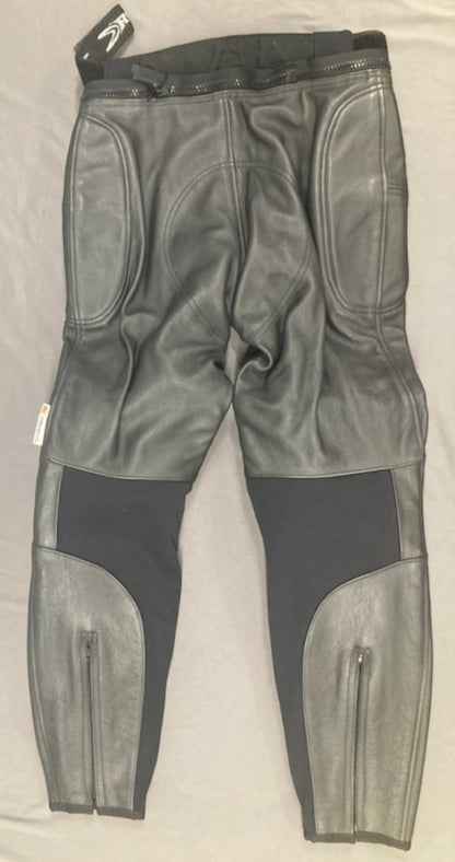Joe Rocket "Rocket Girl" W's Leather M/C Riding Pants BLK Size 10 New Genuine