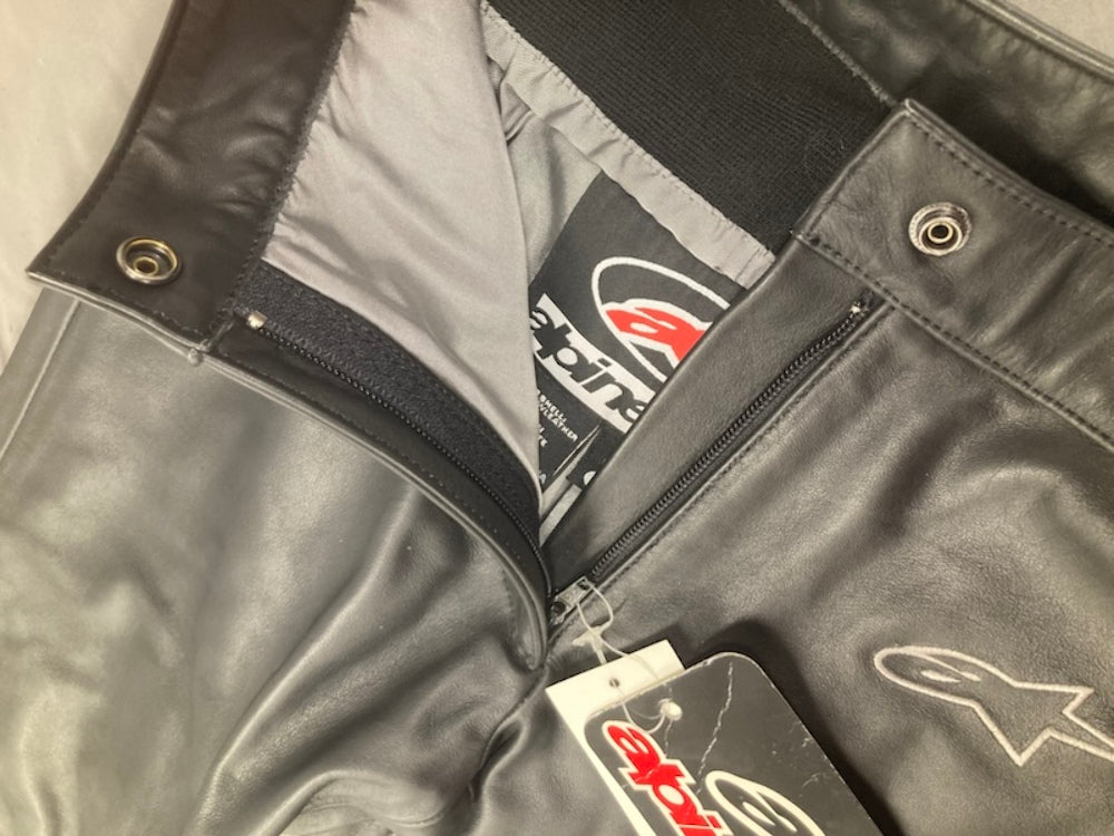 Alpinestars 313901 Stella Cat Vintage Leather Pants BLK Size 40 New Genuine