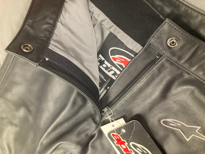 Alpinestars 313901 Stella Cat Vintage Leather Pants BLK Size 40 New Genuine