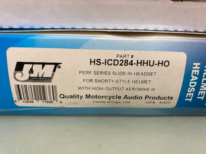 J&M HS-ICD284-HHU-HO Perf Series Slide-In Headset New Genuine