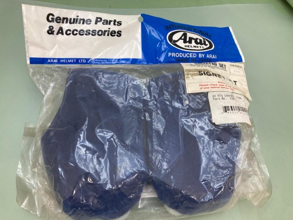 Arai 2301 Full Face Cheek Pad Set New Genuine