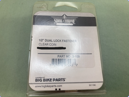 20 Pk. Show Chrome 3-109 1/2" Dual Lock Fastener New Genuine