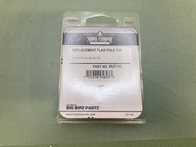 Show Chrome 952713C Flag Pole Top New Genuine