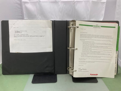Kawasaki Product Introduction Sales Binder 2010 Genuine