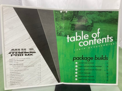 Kawasaki K919MX-ACC Mule Pro-MX Accessories Catalog 2019 Genuine