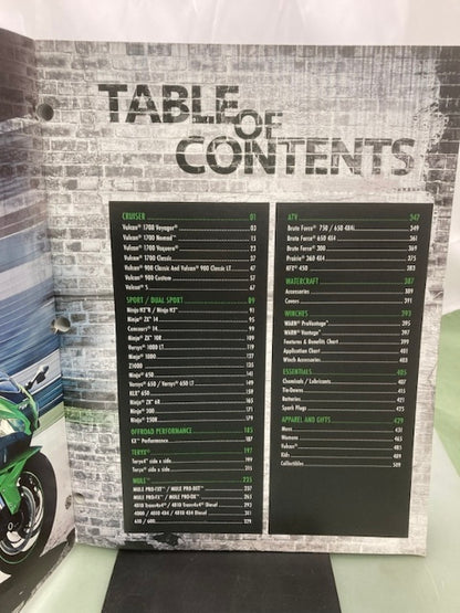 Kawasaki K916FL-ACC Genuine Accessories Catalog 2016 Genuine