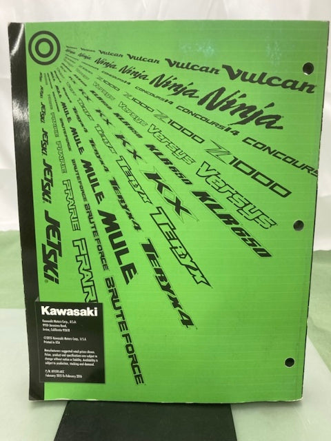 Kawasaki K915FL-ACC Genuine Accessories Catalog 2015 Genuine