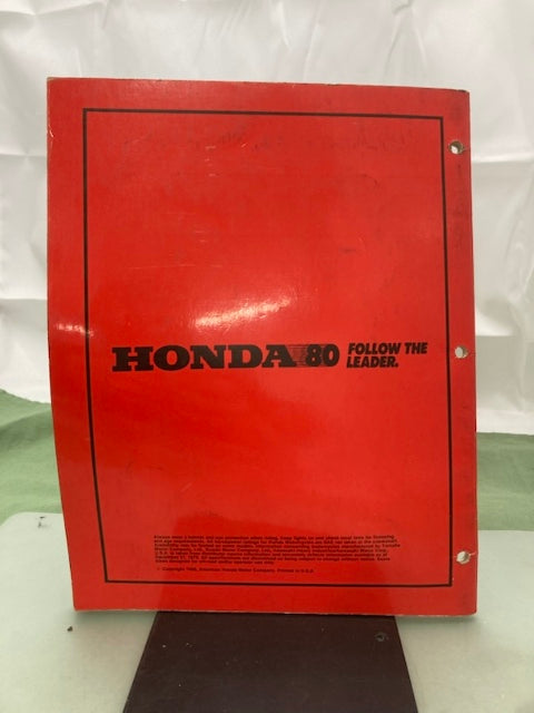 Honda Motorcycles Product Comparison Guide 1980 Genuine