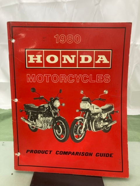 Honda Motorcycles Product Comparison Guide 1980 Genuine