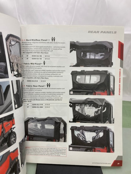 Honda Talon Pioneer ATV Accessories Catalog 2020 Genuine