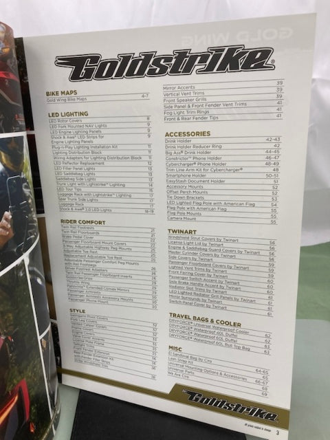 Goldstrike 93002 Accessories Catalog for Honda Goldwing 2025 Genuine