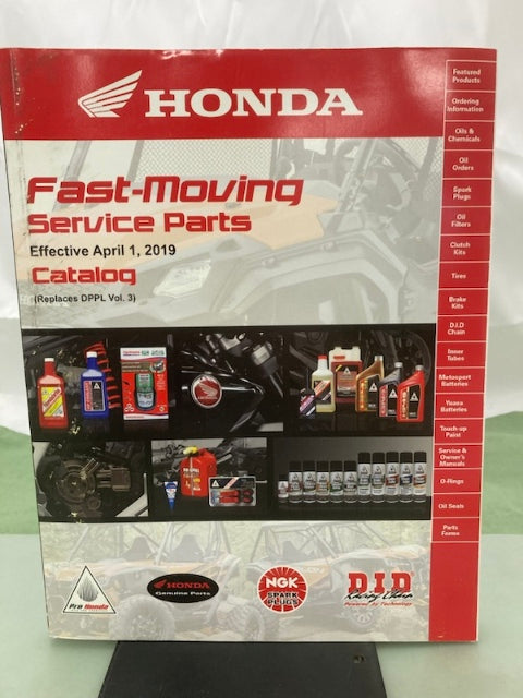 Honda 00X19-HMC-B01 Fast-Moving Service Parts Catalog 2019 Genuine