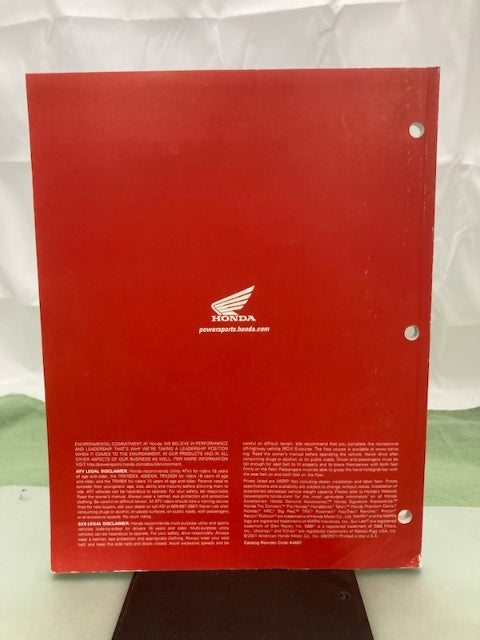 Honda Talon Pioneer ATV Accessories Catalog 2021 Genuine