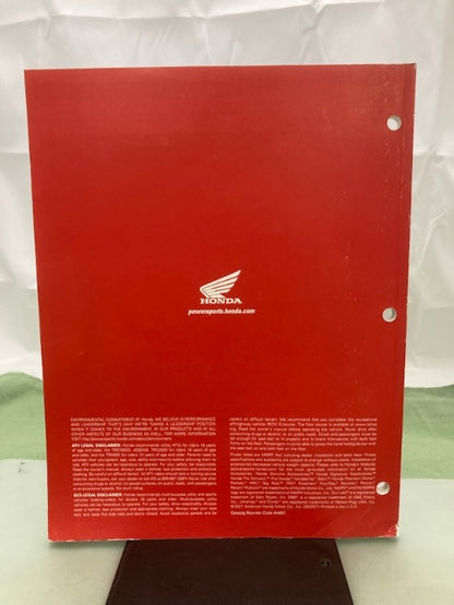 Honda Talon Pioneer ATV Accessories Catalog 2021 Genuine