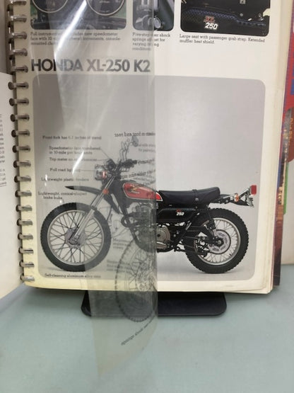 Honda Motorcycle Sales Binder with Spec Sheets 1976 Genuine