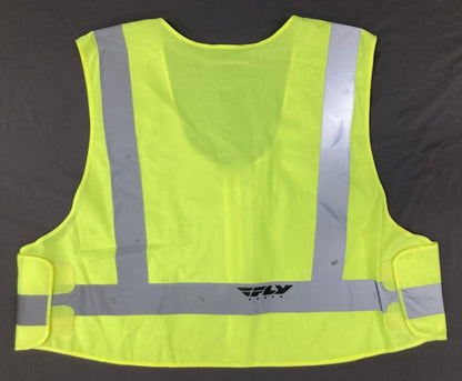 Fly 478-60222X-3X Motorcycle Safety Vest HI-VIZ Yellow 2X-3X New Genuine