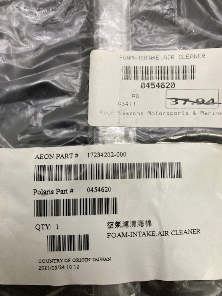 Polaris 0454620 Foam intake Air Cleaner New Genuine