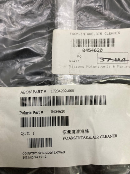 Polaris 0454620 Foam intake Air Cleaner New Genuine