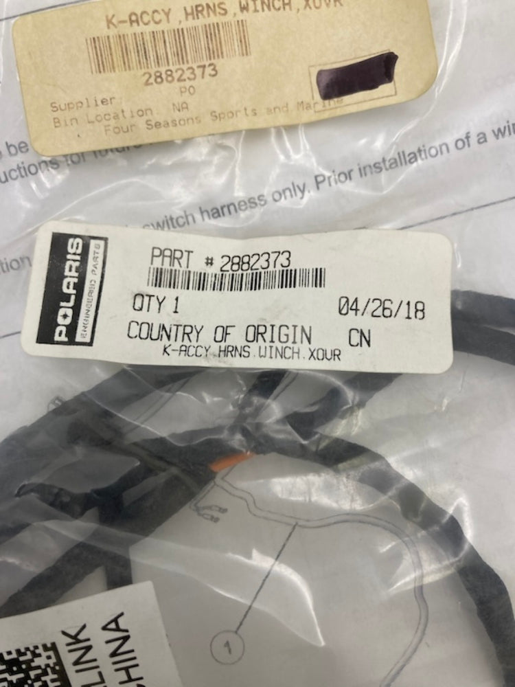 Polaris 2882373 Winch Switch Harness Kit New Genuine